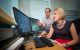 Heather Conklin, PhD, member of the Department of Psychology, explains results of the research to Jason Ashford