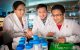 Thirumala-Devi Kanneganti, Ph.D., with joint first authors Si Ming Man, Ph.D., and Rajendra Karki, Ph.D.