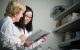 Mary Relling, PharmD, Chair of the Pharmaceutical Sciences Department at St. Jude, and Chengcheng Liu, Ph.D., a postdoctoral fellow in the Pharmaceutical Sciences Department.
