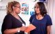 Audrey Cole (left), Case Manager in Hematology, offers support and advice for teenagers as they transition into the adult sickle cell clinical care.