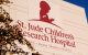 St. Jude logo on research tower
