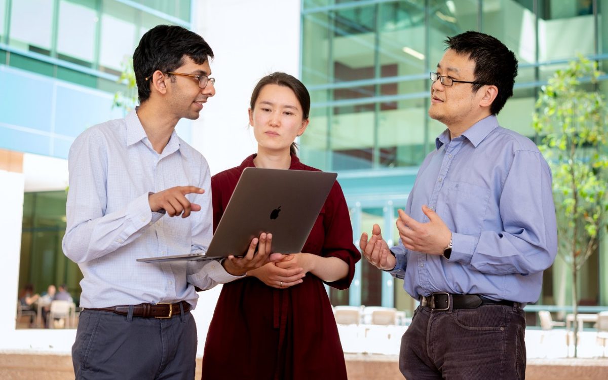 St. Jude researchers Anand Patel, Xin Huang, and Xiang Chen