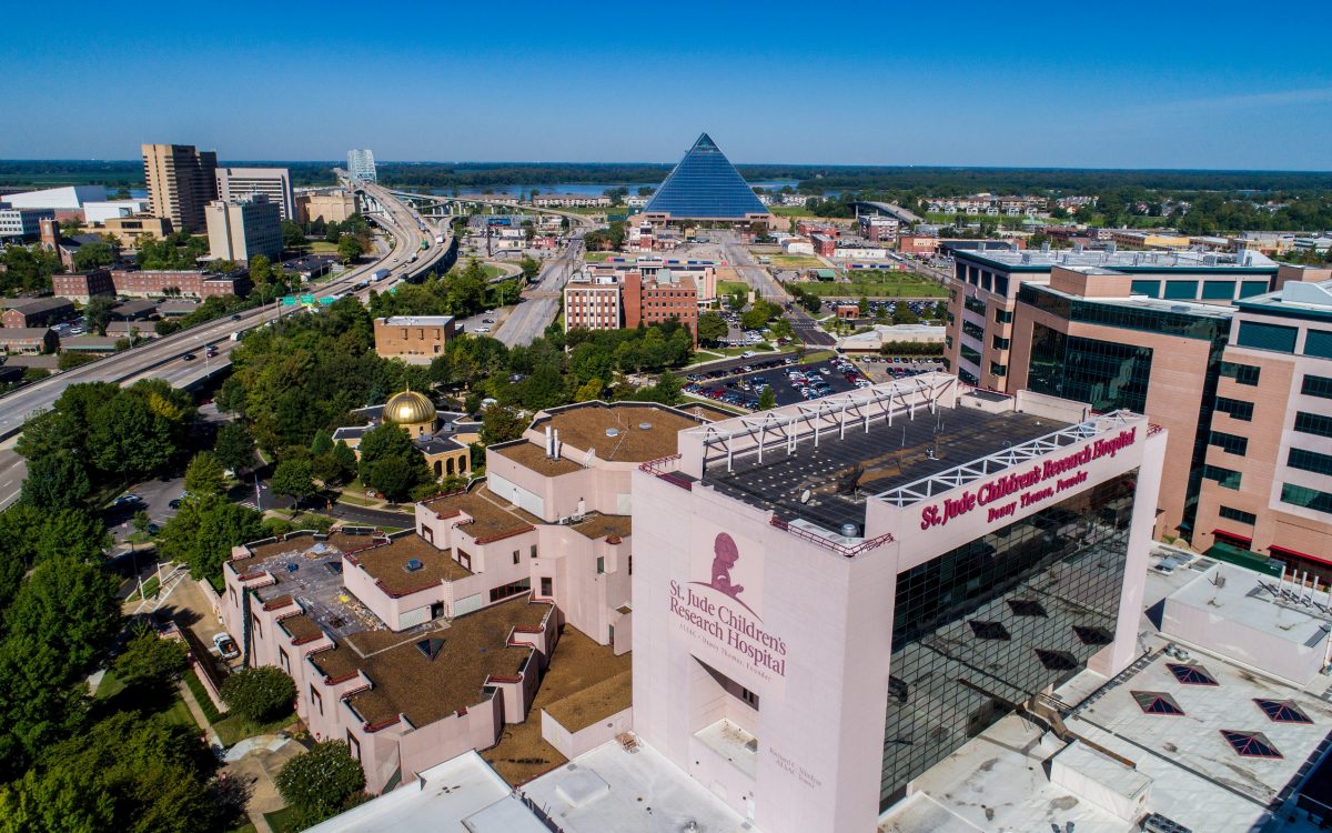 Patient Care Center, Pavilion, Danny Thomas Research Center, Kay Research and Care Center, Pyramid, Downtown Memphis, Best Hospitals for Children with Cancer, U.S. News