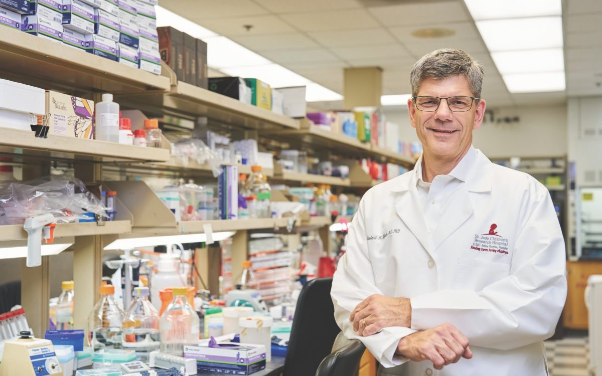 Charles Roberts in his lab