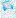 St. Jude patient art of blue golf cart with green leaves and 