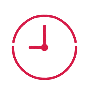 red clock icon