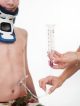 Unclamp the feeding tube