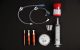 Giving medicine through the feeding tube supplies