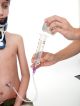 Add water to feeding tube