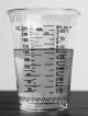 Clear measurement cup