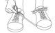 Tie shoe