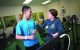 Angela Corr with patient Lin