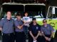 Alivia, la hermana de Arianna, entrega donas a los bomberos que una vez le permitieron a Arianna ser ‘bombera’ por un día
