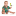 Winston, paciente de St. Jude, con una camisa con estampado tropical, mientras una ilustración de un loro hecha por un paciente parece posarse sobre su mano extendida.