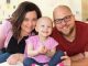 Hadley, paciente de St. Jude, con su familia