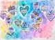 Arte inspirado en el amor con palabras como fe, experanza y familia creado por Tayde, sobreviviente de cáncer de St. Jude..