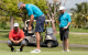 Jugadores de golf participando en el evento benéfico de “Fore the Kids” en Palmas del Mar en Puerto Rico.