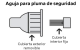 Aguja para pluma de seguridad