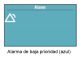Alarma de baja prioridad (azul)