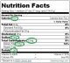 Nutrition Facts chart