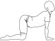 cat/cow yoga pose