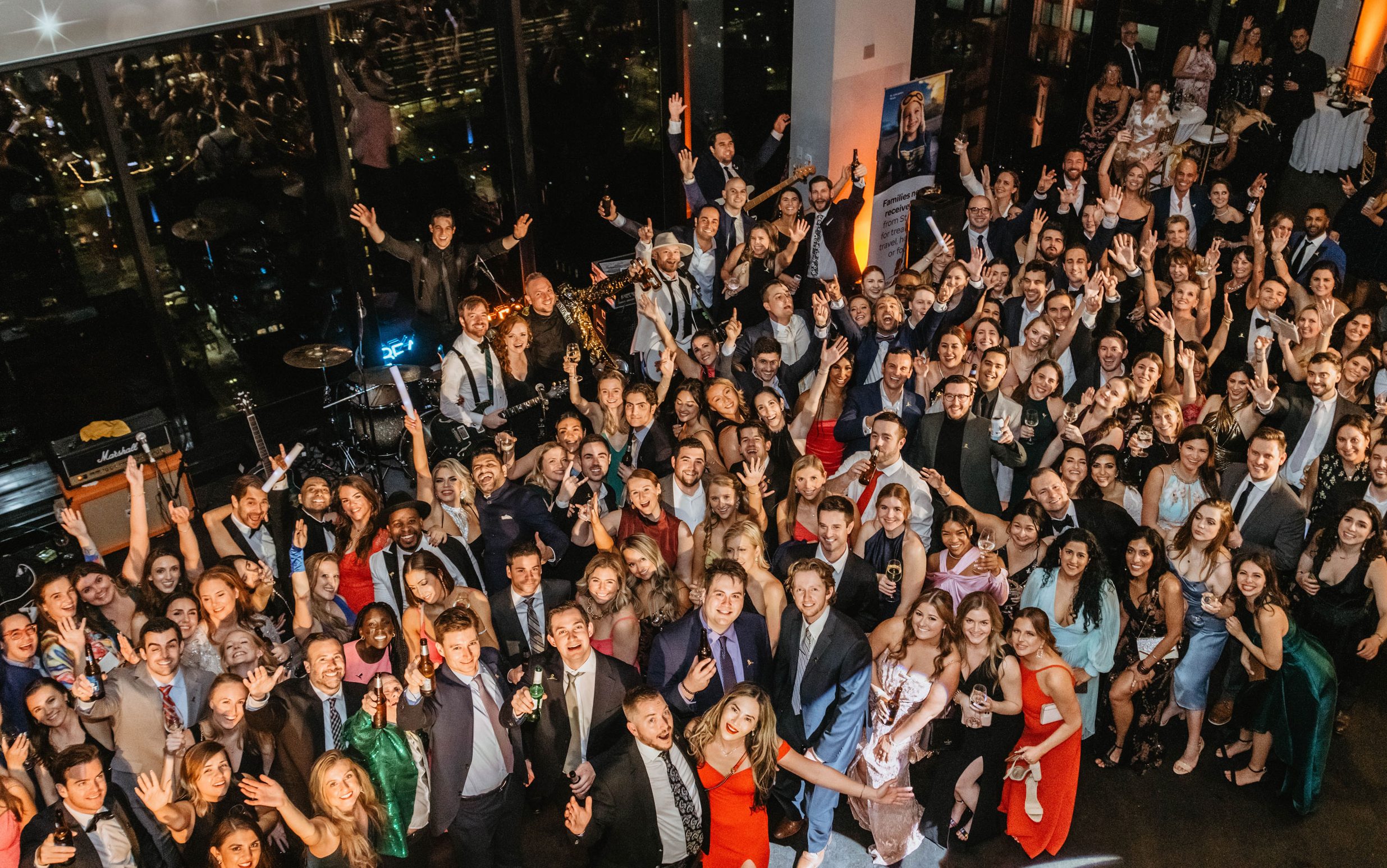 Toast to St. Jude attendees dance at the 2022 Boston charity gala. 