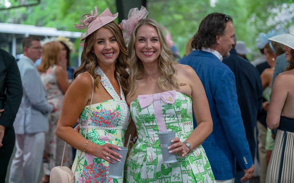 St. Jude Day at the Derby attendees enjoy cocktails. 
