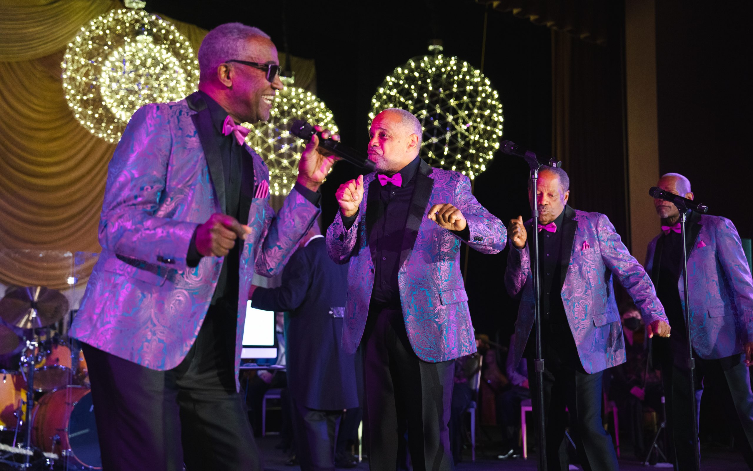 Performers sing onstage at St. Jude Evening of Hope in Los Angeles. 