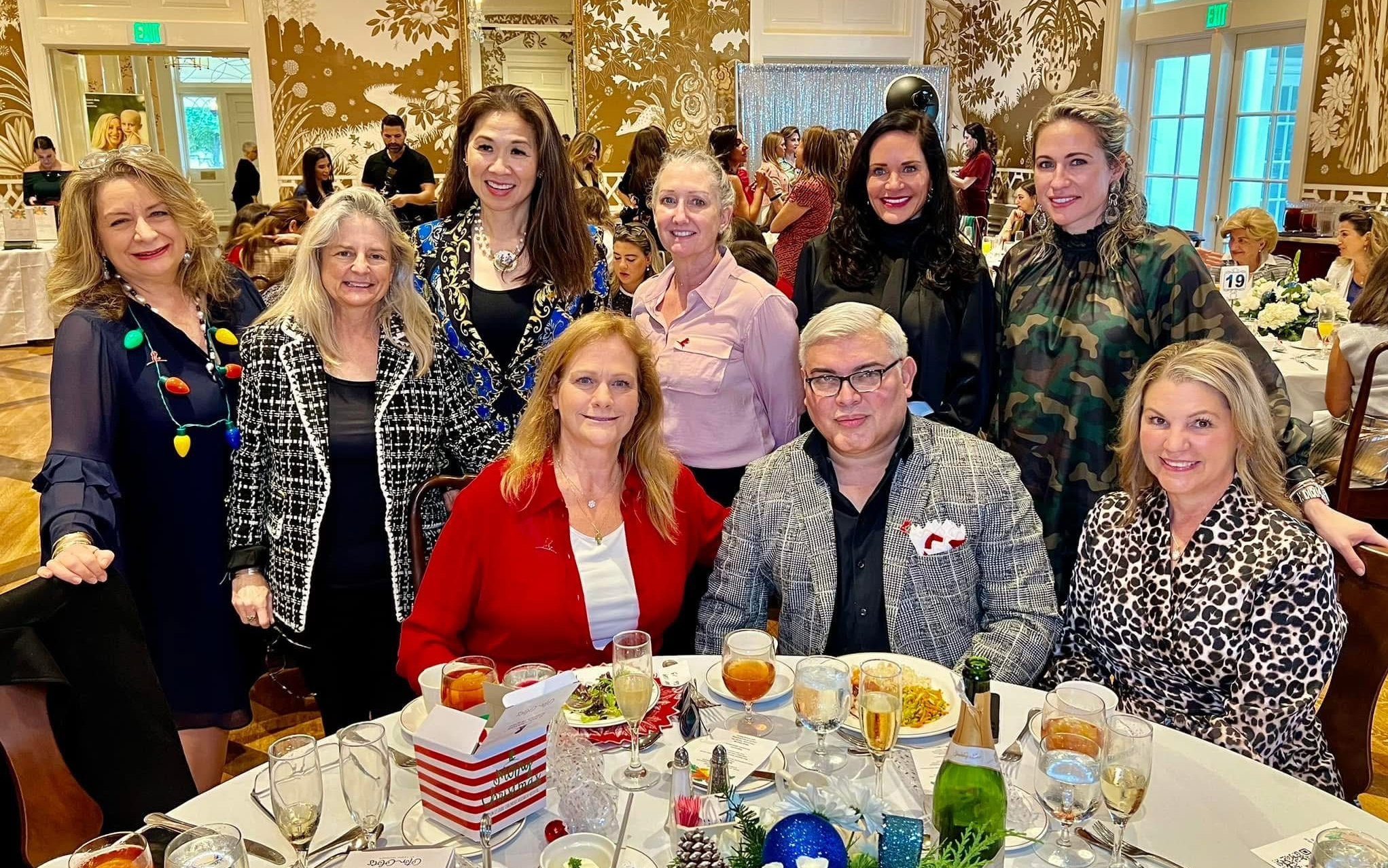 Group photo from 2024 Houston Christmas Luncheon